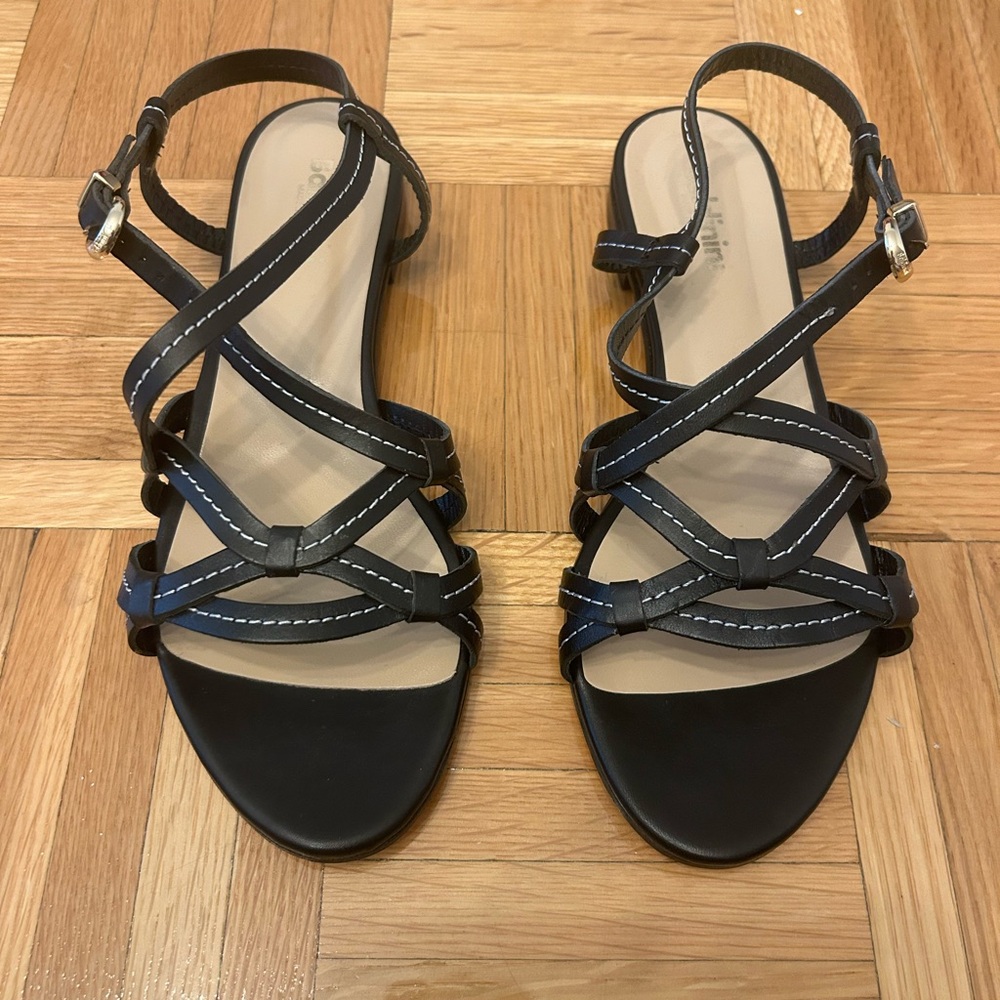 NEW Baldinini Leather Black Sandals
